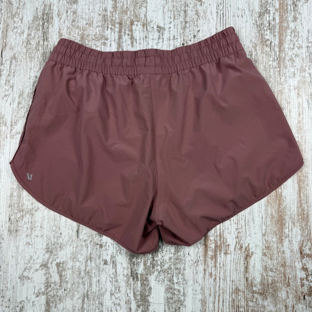 Vuori Clementine Shorts Womens Large Mauve Pink Running Athleitc Zip Pocket - Picture 4 of 7
